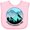 AD-Pink, variant on Inktastic Glacier National Park Montana Mountains Boys or Girls Baby Bib
