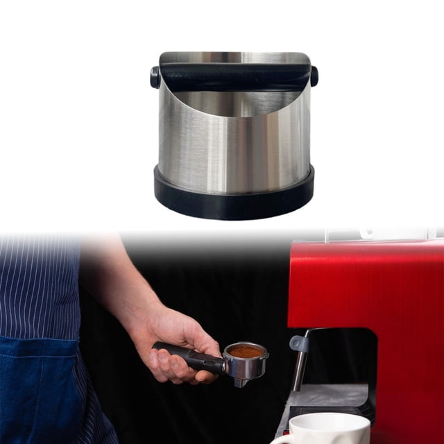 Accesorio para máquina de café expreso, contenedor de basura para café expreso, contenedor de café molido desmontable para cafetería y restaurante , Boca de arco redondo