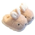 thumbnail image 2 of RXIRUCGD Winter Children Add Plush Non-slip Keep Warm Home Cotton Slippers( Kaki, Taille:36, 2 of 3