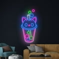 thumbnail image 4 of Handmadetneonsign Bubble Tea Logo Wall Art, Boba Tea Wall Decor, Milk Tea Store Wall Decor, 4 of 5