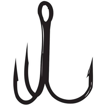 - Gamakatsu Treble Round Bend (Magic Eye) Hook, NS Black, Size 6