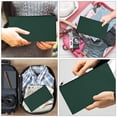 thumbnail image 3 of EXHUMKY 3Pcs Money Organizer Bags Green PU with Zipper for Cash and Document Storage, 3 of 8