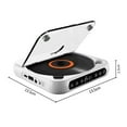 thumbnail image 3 of Portable CD Player with Bluetooth 5.3, Rechargeable Players with Speaker, LCD Screen Display, Timer, Repeat Modes, Portable Remote Controls External Playback Function Desktop Music Player (pink), 3 of 8