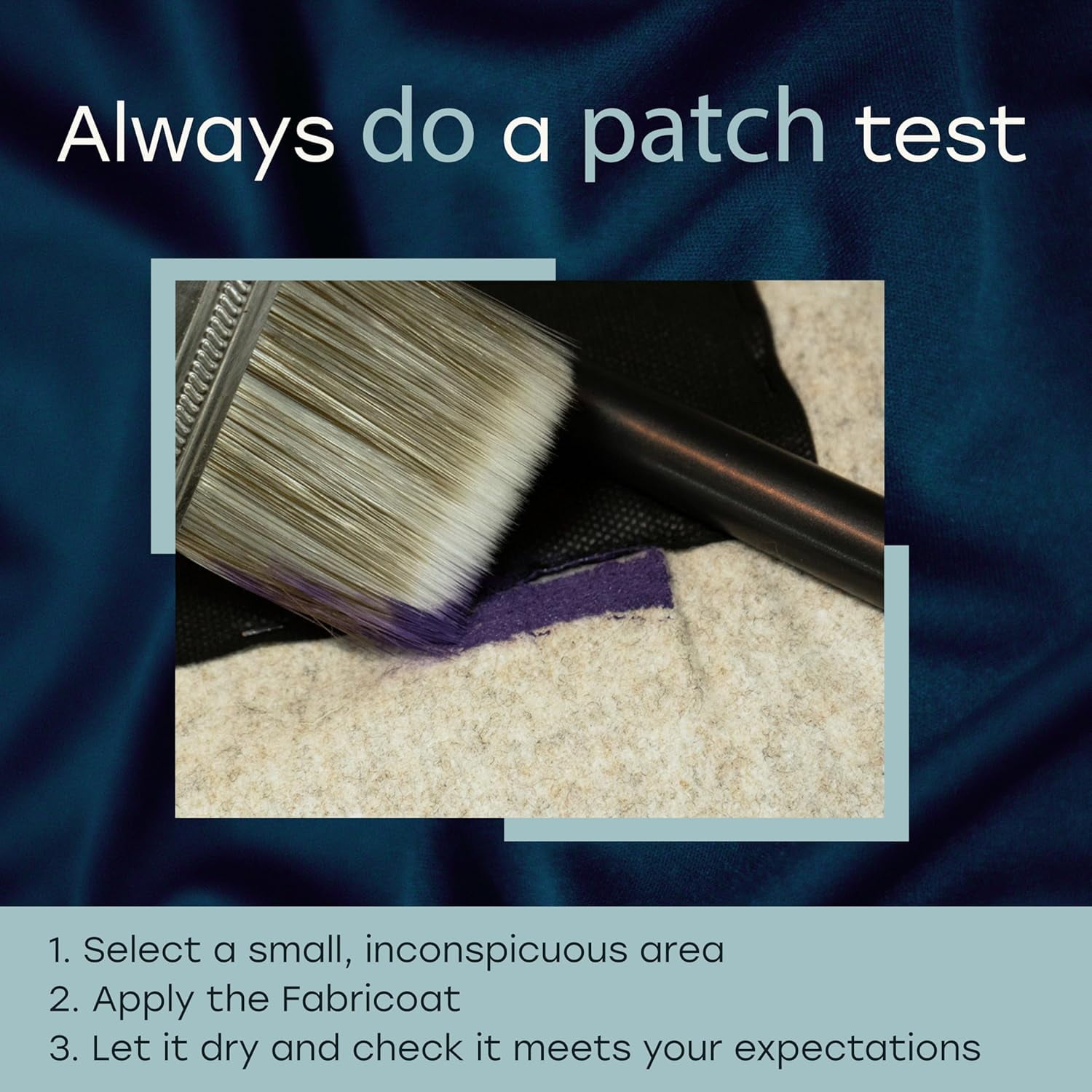 Fabricoat - Fabric Paint for Furniture - 85 oz / 2.5L Blue - Restore or Change the Color of Couches, Chairs, Upholstery, Soft Furnishings, Car Interiors, Clothing, & Footwear