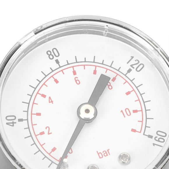 Vacuum Pressure Gauge, Stainless Steel Housing Shock Pressure Gauge, Clear Digital Reading For Gas And Liquid Water, Oil