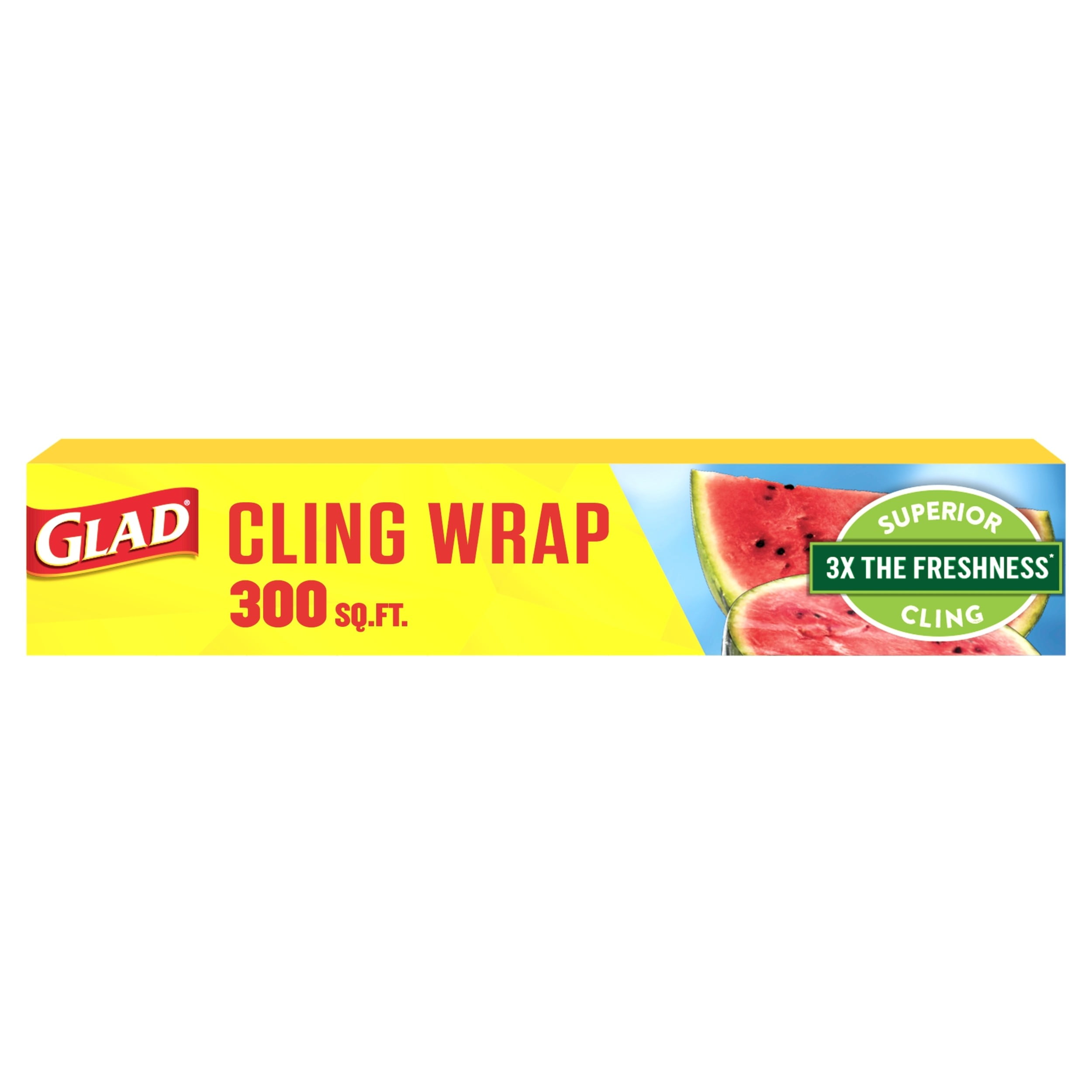Glad ClingWrap Plastic Food Wrap 300 sq ft Roll