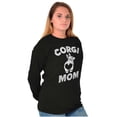 thumbnail image 3 of Corgi Mom Dog Pet Parent Fur Mama Women's Long Sleeve T Shirt Brisco Brands M, 3 of 6