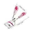 thumbnail image 2 of Rizador de pestañas con mango de patrón de corazón para mujeres Unique Bargains 1 Pcs para viajes de negocios, acero al carbono PS rosa, 2 of 3