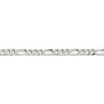thumbnail image 2 of Sterling Silver 4.5mm Lightweight Flat Figaro Chain (16 X 4.5) Made In Italy qmb120-16, 2 of 5