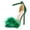 Green, variant on Women's Open Toe Ankle Strap Fluffy Feather Stiletto High Heel Dress Sandal