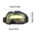 thumbnail image 2 of Outdoor Cycling Ski Goggles Mask, Windproof UV Protective Eyewear for Motorcycle ATV Dirt Bike Snowboarding, Adjustable Strap, 1 Pair, 2 of 5