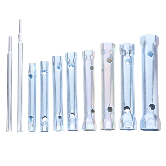 LIFKOME Steel Hexagon Wrench Set Plated Silver for Car and Plumbing Repairs 1Set