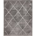 thumbnail image 1 of Unique Loom Treillis Shag Géométrique Moderne Tapis 8' x 10' Rectangle Gris Foncé, 1 of 2