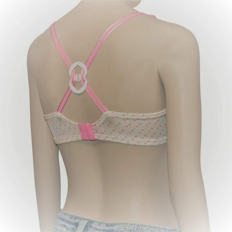 RAZOR Clips Bra Strap Clips Racer Back Conceal Straps Cleavage Control  (White Pink Red)