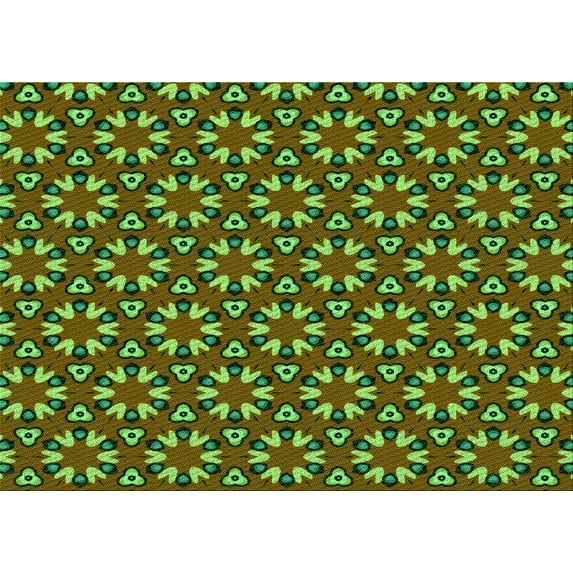 Ahgly Company Indoor Rectangle Patterned Bakers Brown Area Rugs, 5' x 7'