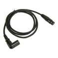 thumbnail image 4 of Cable de sonido XLR en ángulo recto macho a hembra, plateado, de 3 pines, cable de micrófono XLR para altavoz y amplificador, 4,9 pies, 4 of 12