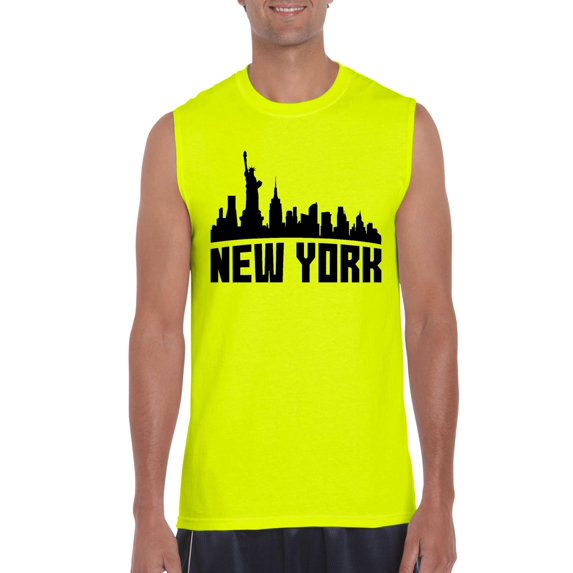 Mens New York City Ultra Cotton Sleeveless T-Shirt