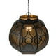 Northlight 14.5" Lanterne Suspendue de Style Marocain Noir et Or Plafonnier – image 3 sur 4