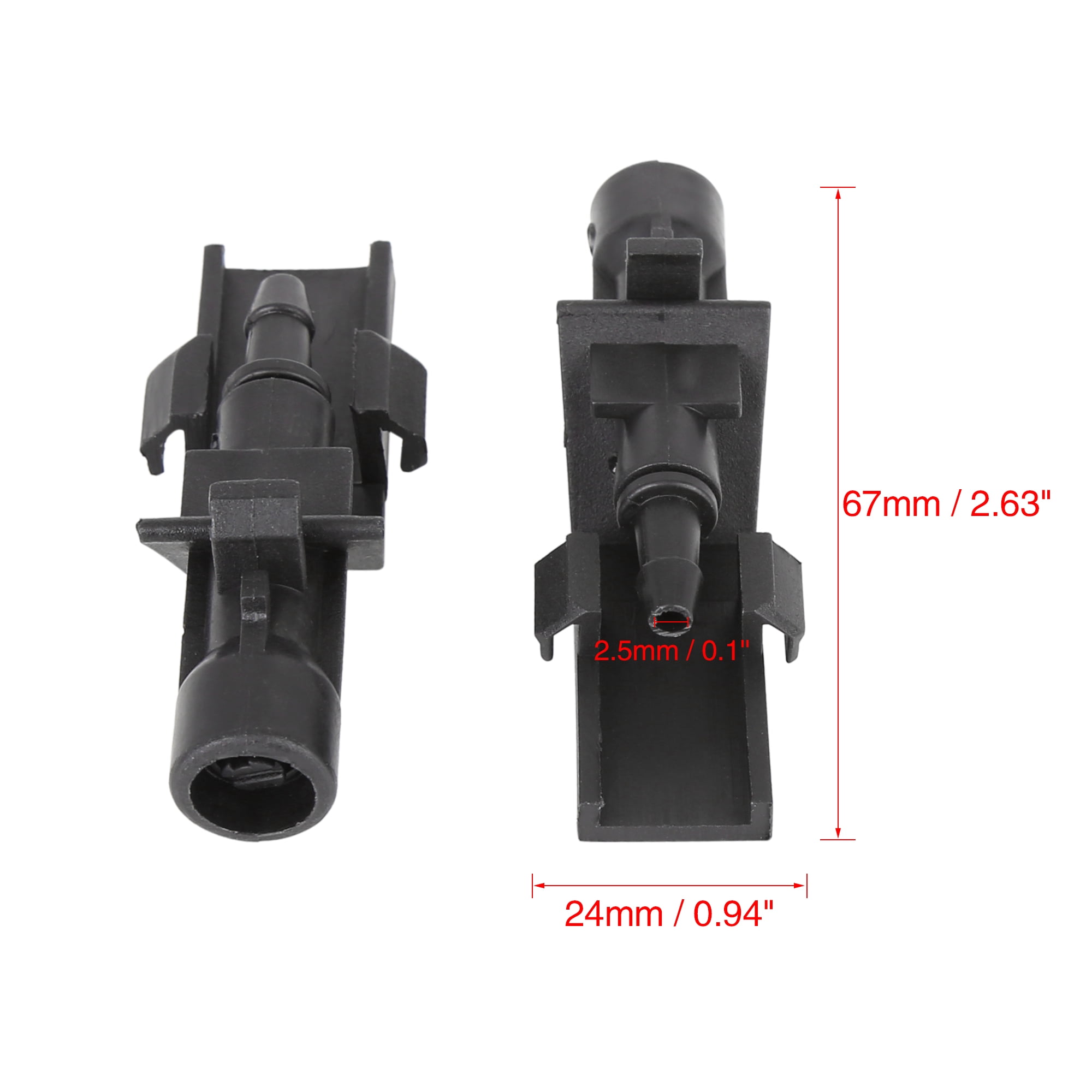 Unique Bargains 2pcs 76810TP6A01 Windshield Washer Nozzle