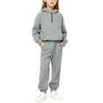 thumbnail image 5 of Coerni Boys 2 Piece Outfits Hoodie and Sweatpants Set for Kids Girls Cotton Warm Athletic Sweatsuit Jogger Pants Fall Tracksuit, 5 of 9