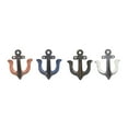 thumbnail image 6 of DecMode 4"W, 4"H Multi Colored Metal Single Hanger Anchor Wall Hook, 4-Pieces, 6 of 8