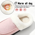 thumbnail image 3 of CHICVOMEY Womens Fuzzy Moccasin Slippers Memory Foam Soft Fluffy Winter House Slipper Warm Bedroom House Shoes, 3 of 9