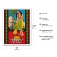 thumbnail image 2 of Honolulu Hawaii Broom Factory - Hawaiian Hula Girl - Vintage Advertising Poster c.1950s - Master Art Print (Unframed) 9in x 12in, 2 of 4