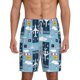 thumbnail image 1 of Balery Airplanes and Aviation Signs Pantalones cortos de pijama de punto de algodón para hombre con cinturilla y bolsillos-XX-Large, 1 of 6