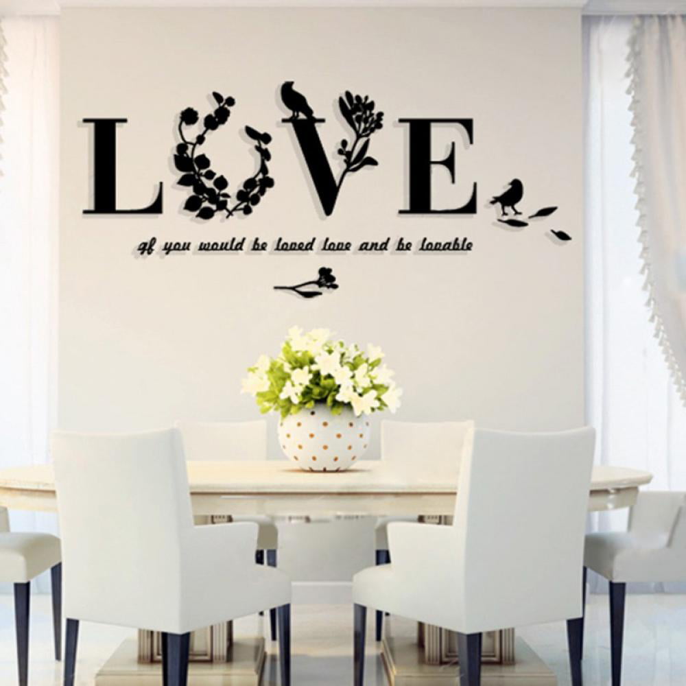 Stickers Door Home Decor Love, Wall Sticker Love French