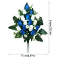 thumbnail image 3 of Cemetery Decorative Flowers Blue + White - Artificial Flowers - Household Imitation, 3 of 4