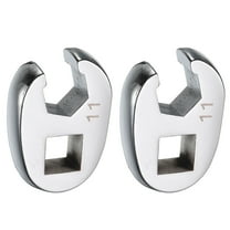 Uxcell 2 Pieces Drive Crowfoot Wrench 3/8" Drive 11mm Metric Flare Nut Crowfoot Wrench