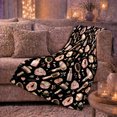 thumbnail image 6 of Elegant Salon Stationery Blush Pink Gold, Cozy Botanical Garden Scene, Warm Flannel Blanket for Sunroom and Reading Nook, Garden Lovers Graduation Gift, Artistic Home Decor, 6 of 9
