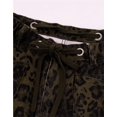 thumbnail image 2 of Pantalones vaqueros de pierna ancha for mujer, cintura alta, elásticos, pierna recta, holgados, con cordón, 2 of 4