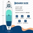 thumbnail image 2 of Gaderth 10'6" Inflatable Stand Up Paddle Board for Adults and Beginners, Wide Stable SUP with Non Slip EVA Deck, Pump Paddle Backpack and Tri Fin Setup for Yoga, Lake and Ocean, 2 of 8