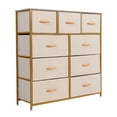 thumbnail image 2 of Prime Garden 9 Drawers Dresser for Kids Room High Storage Tower Furniture, Gold, 2 of 9