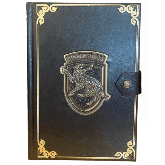 Universal Studios Harry Potter Black Hufflepuff Crest Journal New With Tag
