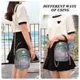 thumbnail image 6 of FORMRS Crossbody Bag for Women Quilted Travel Shoulder Cell Phone Purse with Chain Strap Handbag, Purple Forest Scene, 6 of 7