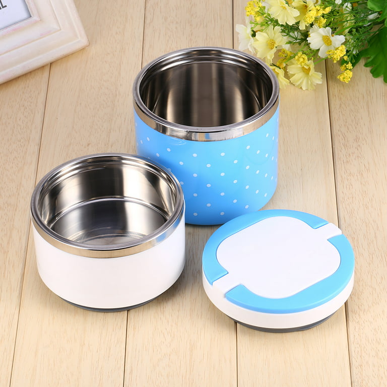 Hot Food Container For Round Heating New Stainless Steel Thermal Lunch Box