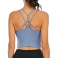 thumbnail image 6 of YouLoveIt Womens Tank Tops Cami Padded Sports Bra Women  Longline Camisole Sling tube top Vest Strappy Sports Bra Sports Vest for Women Cami Tank Tops Sleeveless Tank Tops, 6 of 8