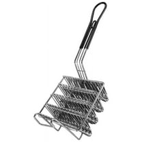 Taco Fryer Basket, Shell Fryer, Holds 4 Shells Deep Holders Basket with Grip Handle Holder Stand