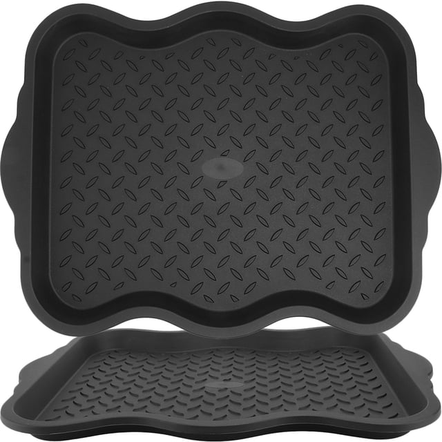 2 Pcs Plateaux pour Bottes en Plastique Réutilisables Assiettes de Rangement en Plastique Plateaux pour Chaussures Assiettes pour Chaussures Articles pour la Maison