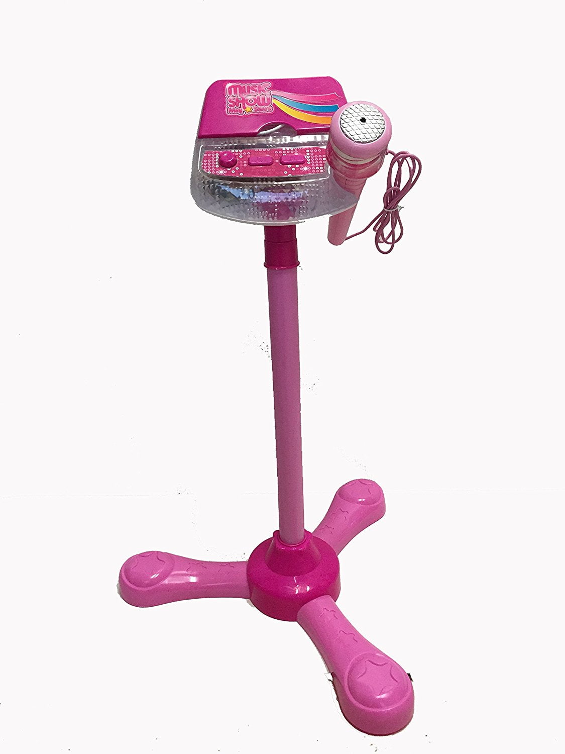 Music Show Children's Kid's Toy Stand Up Microphone Playset w/ Built In