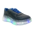 thumbnail image 1 of Tenis de luz led en color gris con agujeta azul Luka Mon Tenis de niño y niña con luz led, 1 of 5