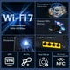 thumbnail image 2 of Router Wi-Fi 7 Tenda BE5100 RE6L Pro de doble banda con puertos 4x1G, 2 of 8