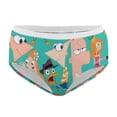 thumbnail image 4 of Phineas And Ferb Womens Underwear Soft Breathable Brief Lace Panty Stretch Hipster Underpants Ladies Panties 3XL, 4 of 7