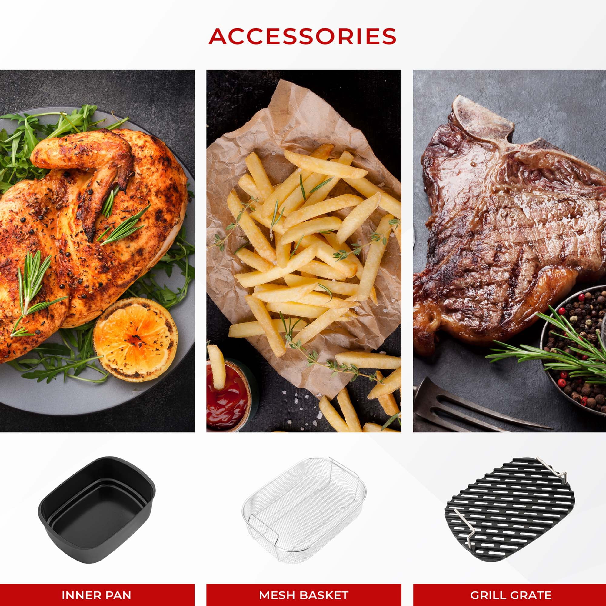 Cuckoo 6 Quart Stainless Steel Air Fryer and Grill, Convection Oven, Toaster and Defroster, Multi-Cook Options CAFG-A0601S