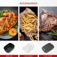 thumbnail image 7 of Cuckoo 6 Quart Stainless Steel Air Fryer and Grill, Convection Oven, Toaster and Defroster, Multi-Cook Options CAFG-A0601S, 7 of 7