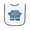 White and Navy, variant on Inktastic Drag Racing is My Thing with Flags Baby Terry Cloth Bib