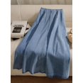 thumbnail image 3 of Womens Light Wash A-Line Denim Skirt With Front Button Closure, 3 of 7