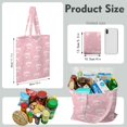 thumbnail image 2 of Artistic Farm Animal Canvas Tote Bag with Cute Pig Design, Durable Eco-Friendly Reusable Shopping Tote, Lightweight Foldable Handbag for Beach & Travel, 2 of 7